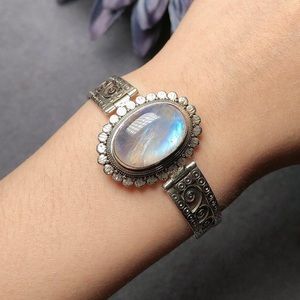 Sterling silver moonstone bracelet